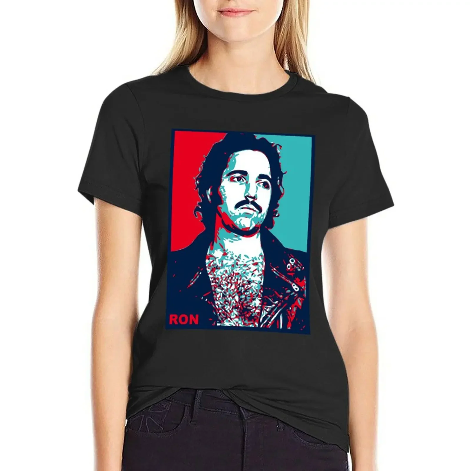 

Ron Jeremy T-Shirt animal prinfor hippie clothes customs design your own kawaii clothes Women's cotton t-shirt