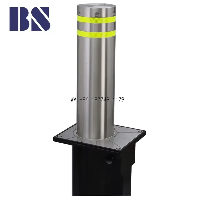 wmwmnu  Bollard Barrier Automatic Rising Pneumatic Column Lifting Road Barrier Security Post Stainless Steel DiamondODM OEM