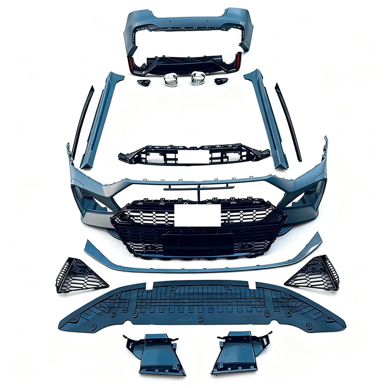 Car tuning parts  Suitable for the 2019–2024 Audi A7: RS7-style body kit, front and rear bumpers, and side skirts