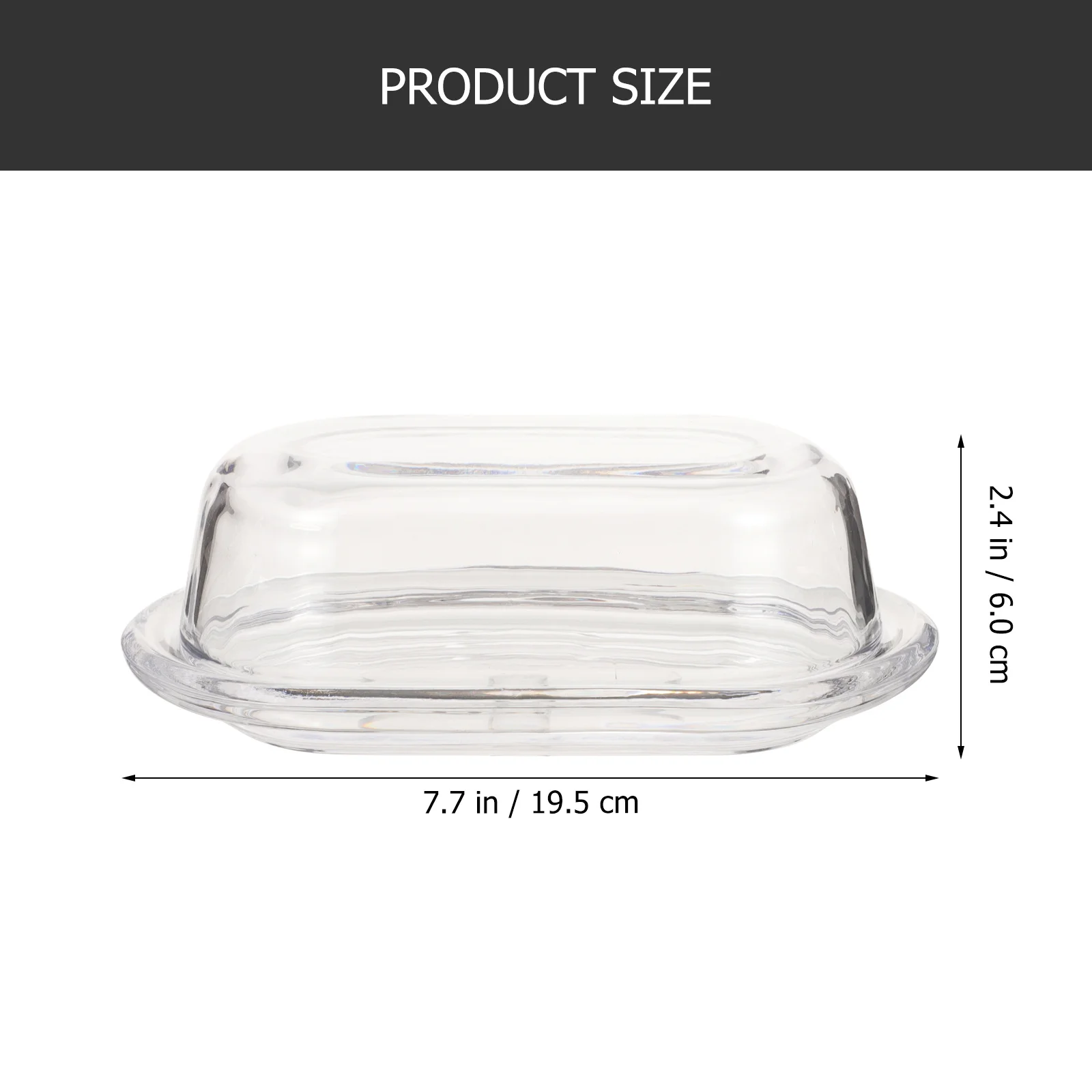

Butter Preservation Box with Lid Large Capacity Smooth Wear-Resistant Surface Refrigerator Safe Butter Storage Dish for Home
