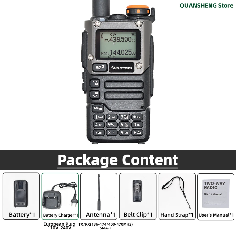 Quansheng UV K5 8 Walkie Talkie Am Fm-communicatie Tweerichtingsradio-ontvanger Ham Amateur Lange afstand Draadloze set Transceiver