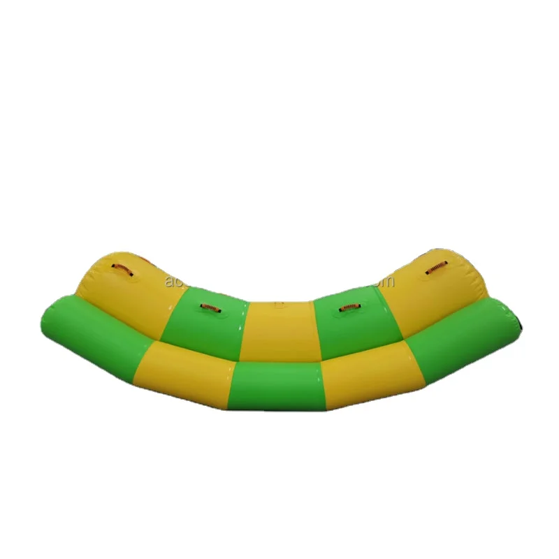 Water Pool Floating Sport Game Inflatable Toy Inflatable Water Totters Seesaw Rocker Single Tube Inflatable Water Seesaw