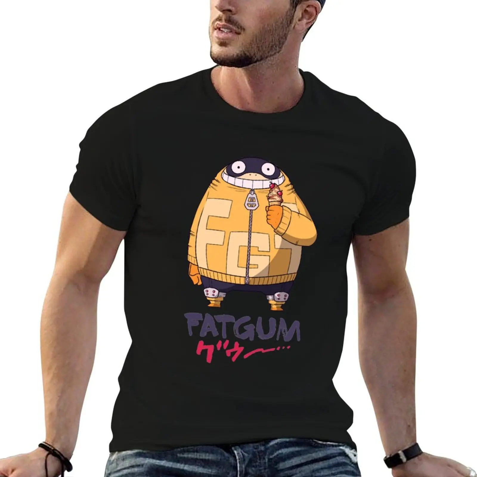 

cotton cotton T-Shirt t t anime 100% tshirt for man Fatgum man shirts shirts