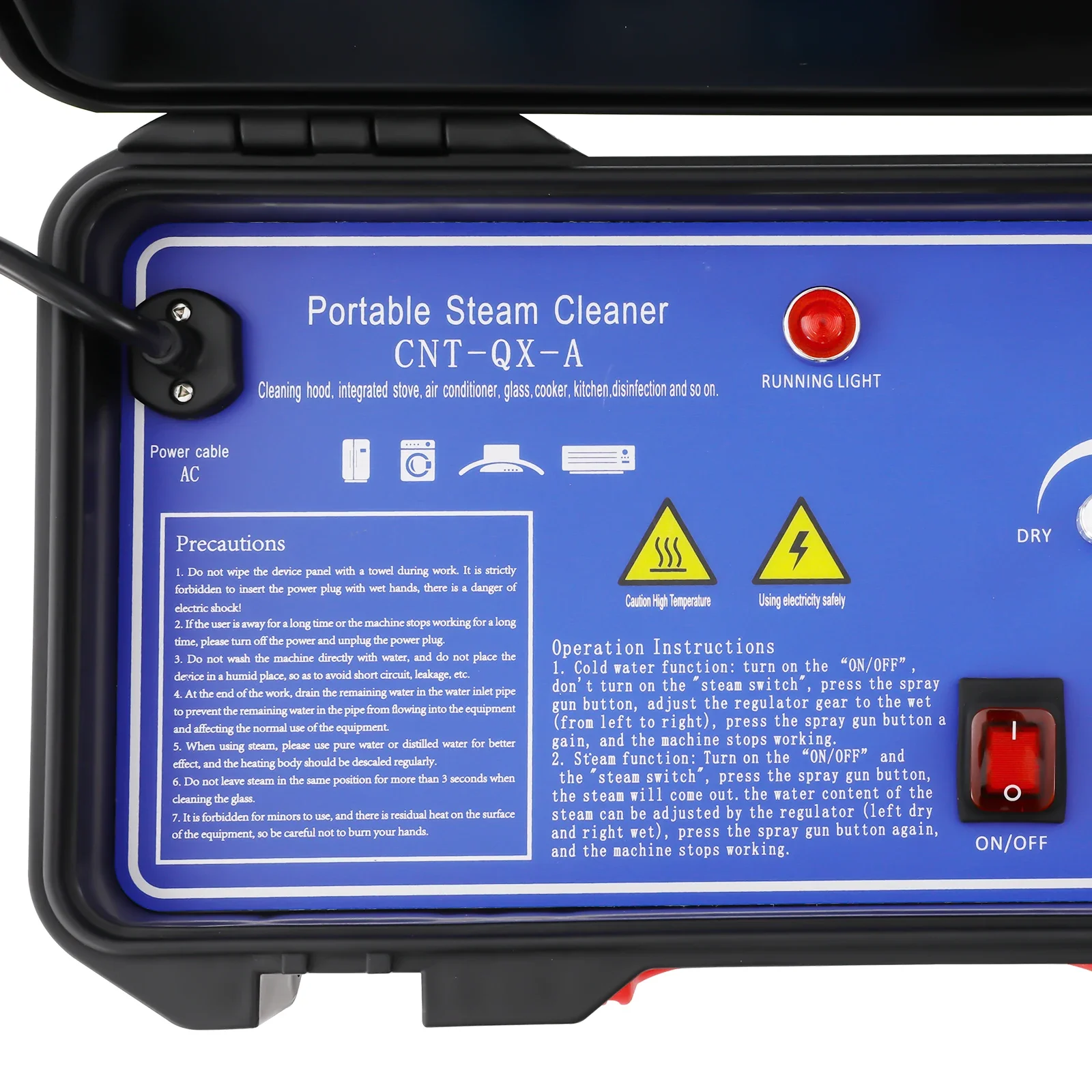 لتنظيف البخار المحمول بالضغط العالي آلة تنظيف البخار المنزلية للسيارة 5 بار 3KW