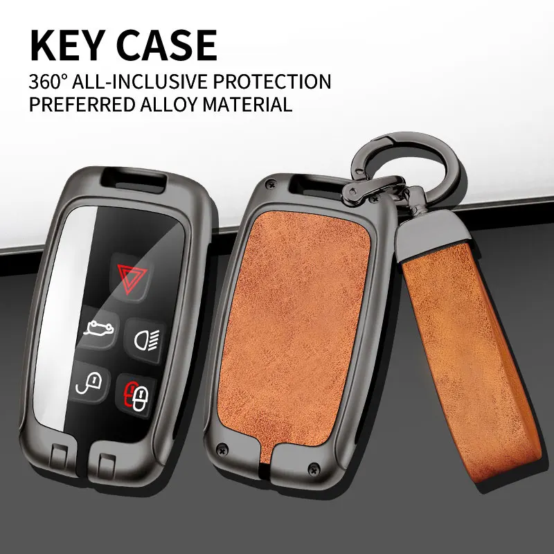 Metal Car Key Protective Case，For Jaguar Freelander XFL XE XJ，Key Cover Llavero Funda for Remote Control