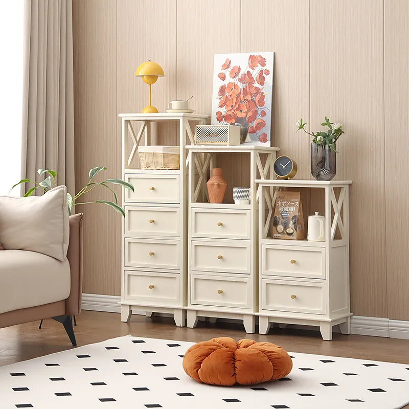 

Solid wood small apartment storage wall house drawer bedroom room living room locker