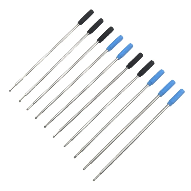 Professional Metal Ballpoint Pen Refills Refill 115mm Length 1mm Tip for Writing Ballpoint Pen (Pack of 10)