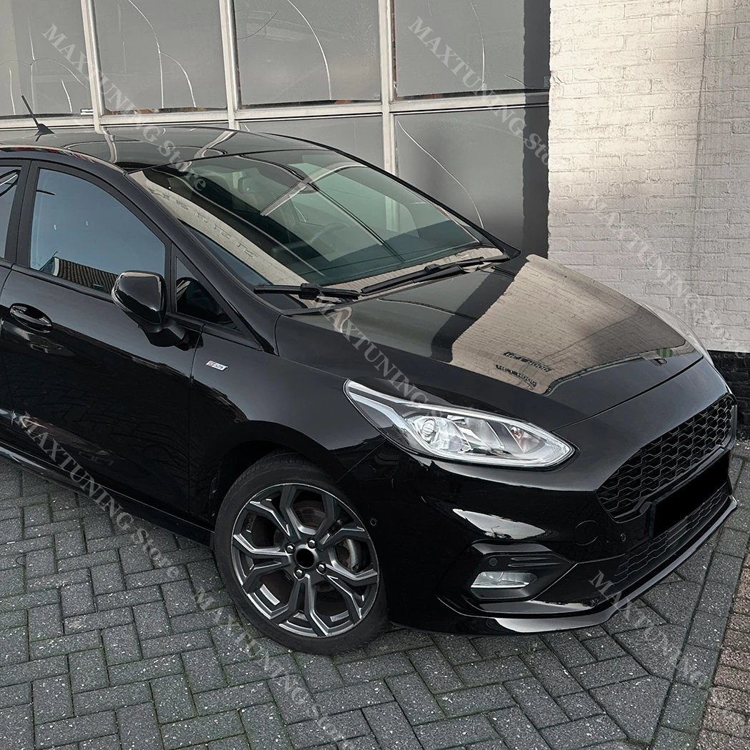 Gloss Black Headlight Eyelids Eyebrows for Ford Fiesta MK8 Active / ST / TDCi / Ti-VCT / EcoBoost 2017-2022 Pre-Facelift Spoiler