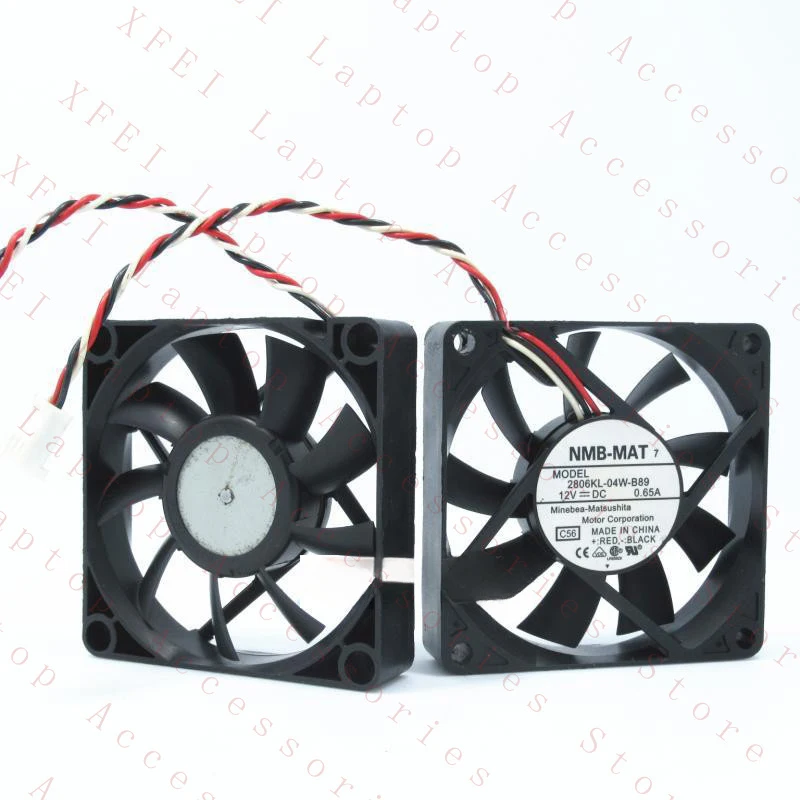 D  1PC 2806KL-04W-B89 for NMB Cooling Fan 12V 0.65A DC 70*15mm 3Pin New