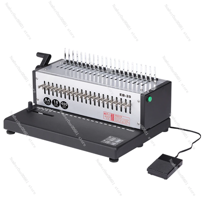 Binding Machine Electric Punching Machine Automatic Thick Layer 21 Hole Comb Type Rubber Ring Binding Machine