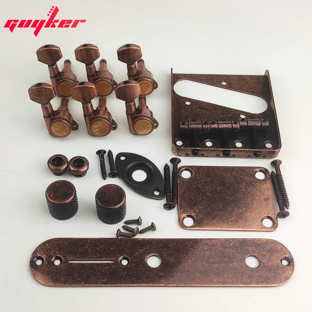 1 Set GUYKER Bronze Copper Electric Guitar Accessories Set