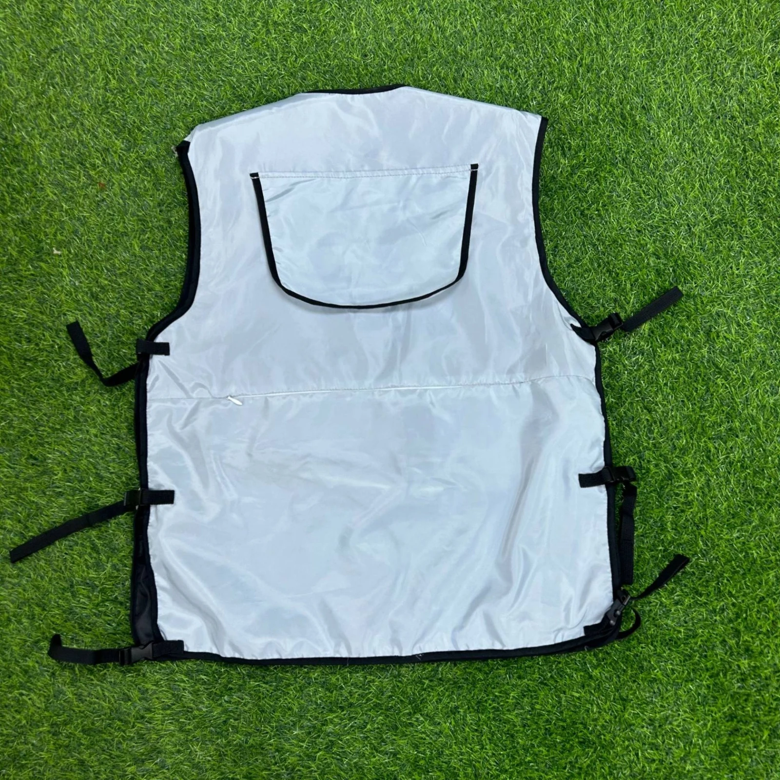 Cooling Vest with Pockets Adjustable Zippered Cooling Vest Outerwear Long-Lasting Sleeveless for Outdoor Workers