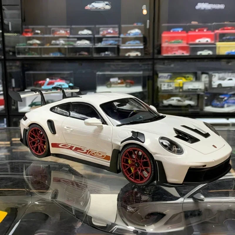 New Sale 1/43 Hotwheels Car Autobahn Polizei Gt3 Rs Treasure Small High Quality Sport Cars Model Collectible For Toys Boys Gifts