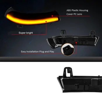 2ks sekvenčních LED blinkrů do bočních zrcátek pro VW Golf 5 EOS GTI Jetta MK5 Passat B5.5 B6 R36 Sharan Škoda 6 nejlepší prodej Směrové světlo pro VW Jetta MK5 - №6