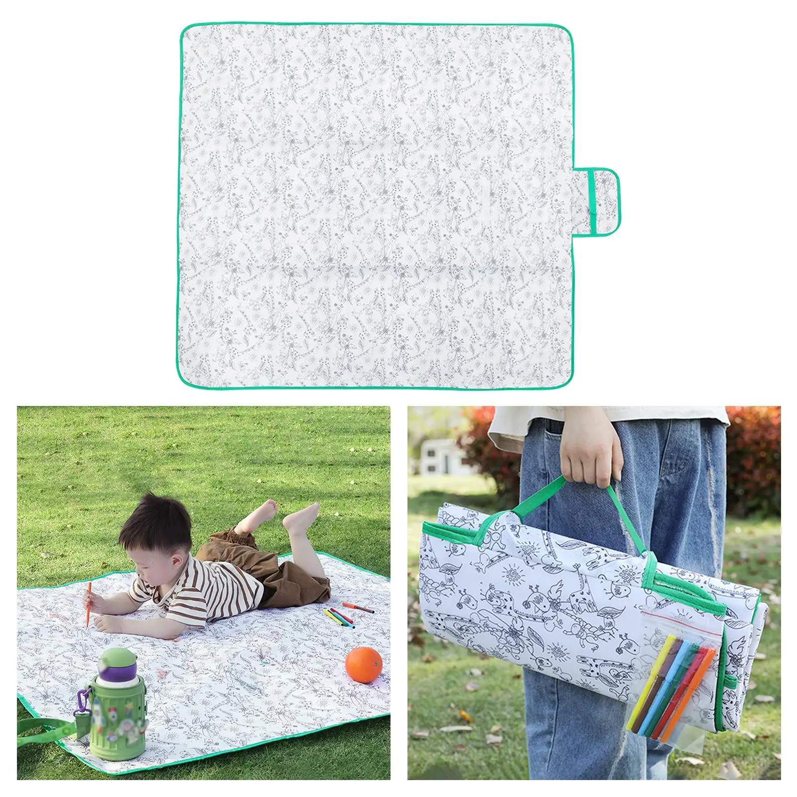 Picnic Outdoor Blanket Foldable Protective Picnic Blanket Picnic Mat for Music Festival Sporting Events Beach Grass Festival