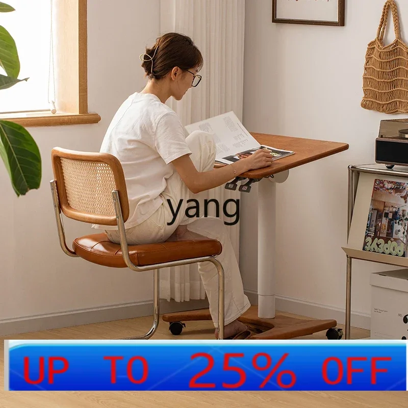 LH movable solid wood lifting table bedside office computer desk bedroom home