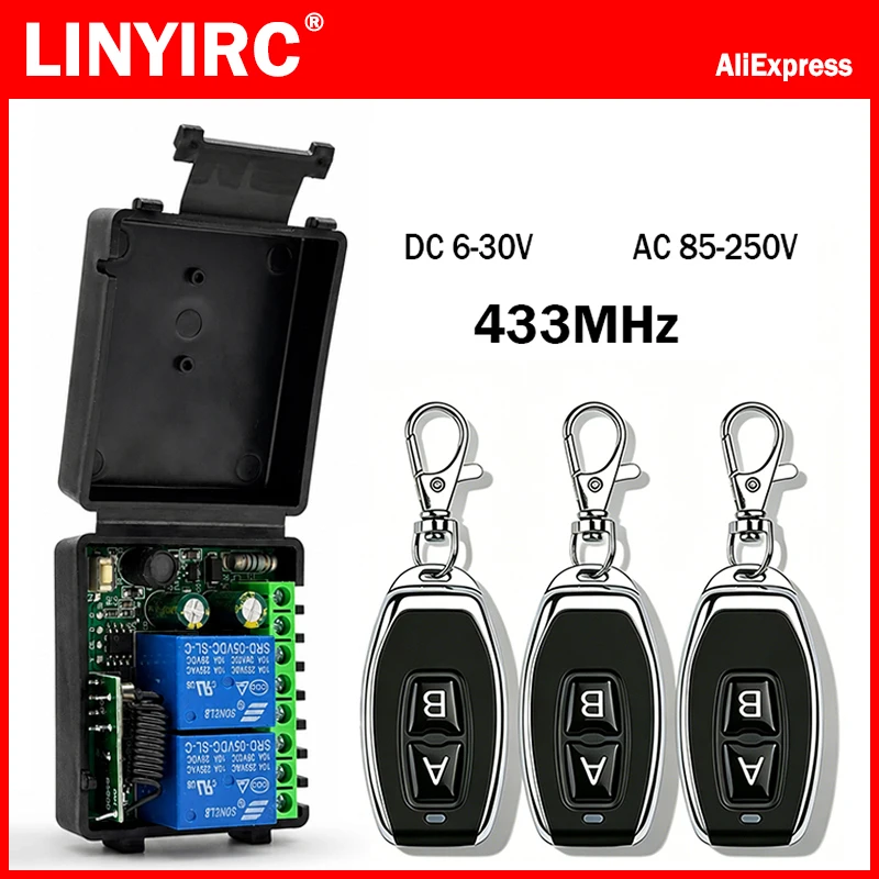 433Mhz Receiver Module - DC 12V 24V AC 220V RF433