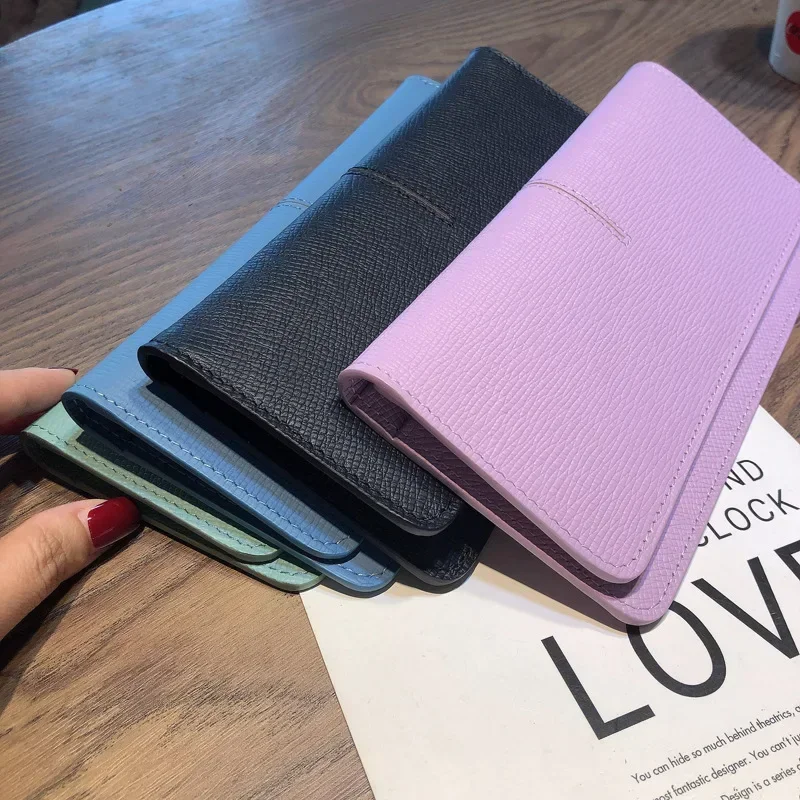 Women's Long Soft Genuine Cow Leather Luxury Wallet Large-capacity Thin Purse Handbag Card Case Holder Hasp Clutch Money Clip 8Z