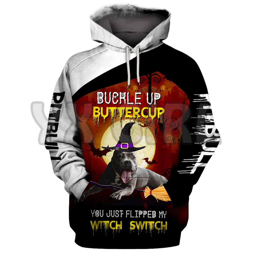 Buckle Up Buttercup You Just Flipped My Witch  3D Printed Hoodies  Unisex Pullovers Funny Dog Hoodie Casual Street Tracksuit