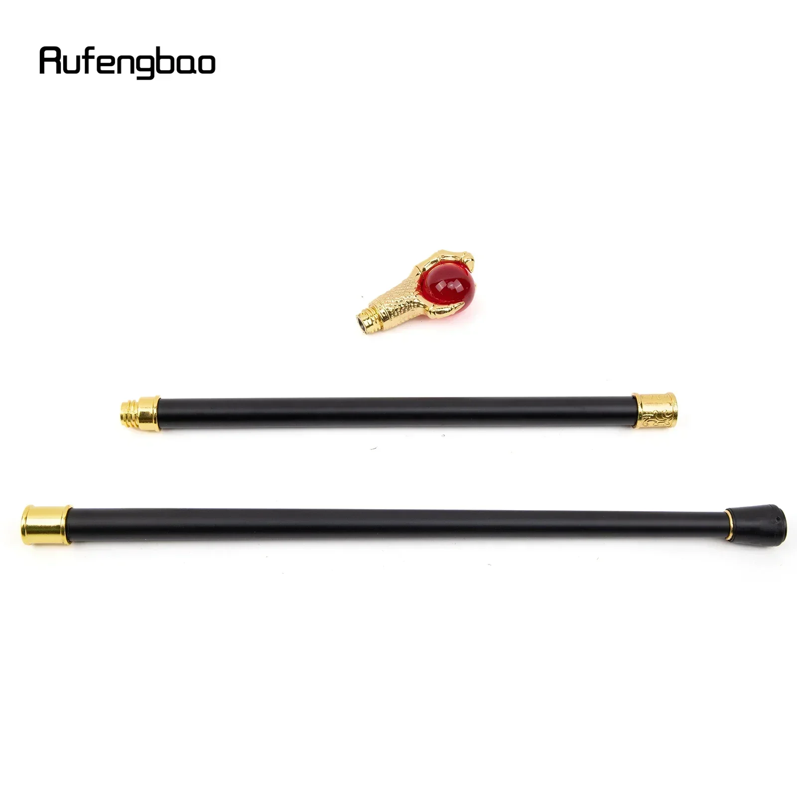 التنين مخلب فهم الكرة الزجاجية الحمراء الذهبي عصا المشي الأزياء الزخرفية عصا المشي أداء المرحلة قصب 93 سنتيمتر #6