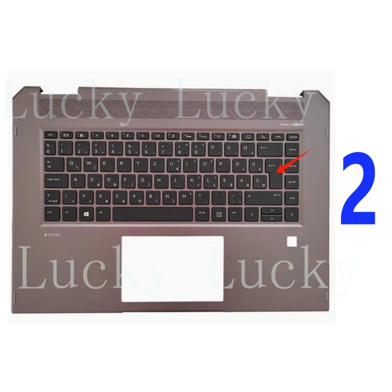 f For HP X360 ZBook Studio G5 Keyboard Palmrest Upper Case L34211-001 L34210-001