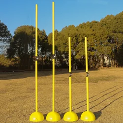 Around The Pole Soccer Training Equipment Football Drill Agility Tool Poles Folding Sign Metal