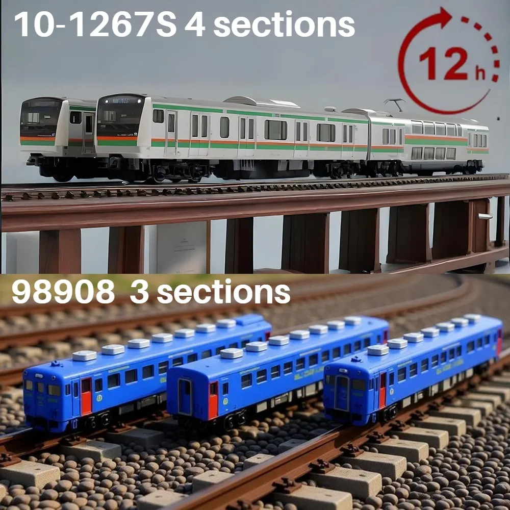 

Модель поезда в масштабе 1/160: серия E233 (10-1267S) — 4-вагонный состав / серия KiHa58 (98908) — 3-вагонный состав. Два варианта в наличии. Игрушка-подарок для мальчика.
