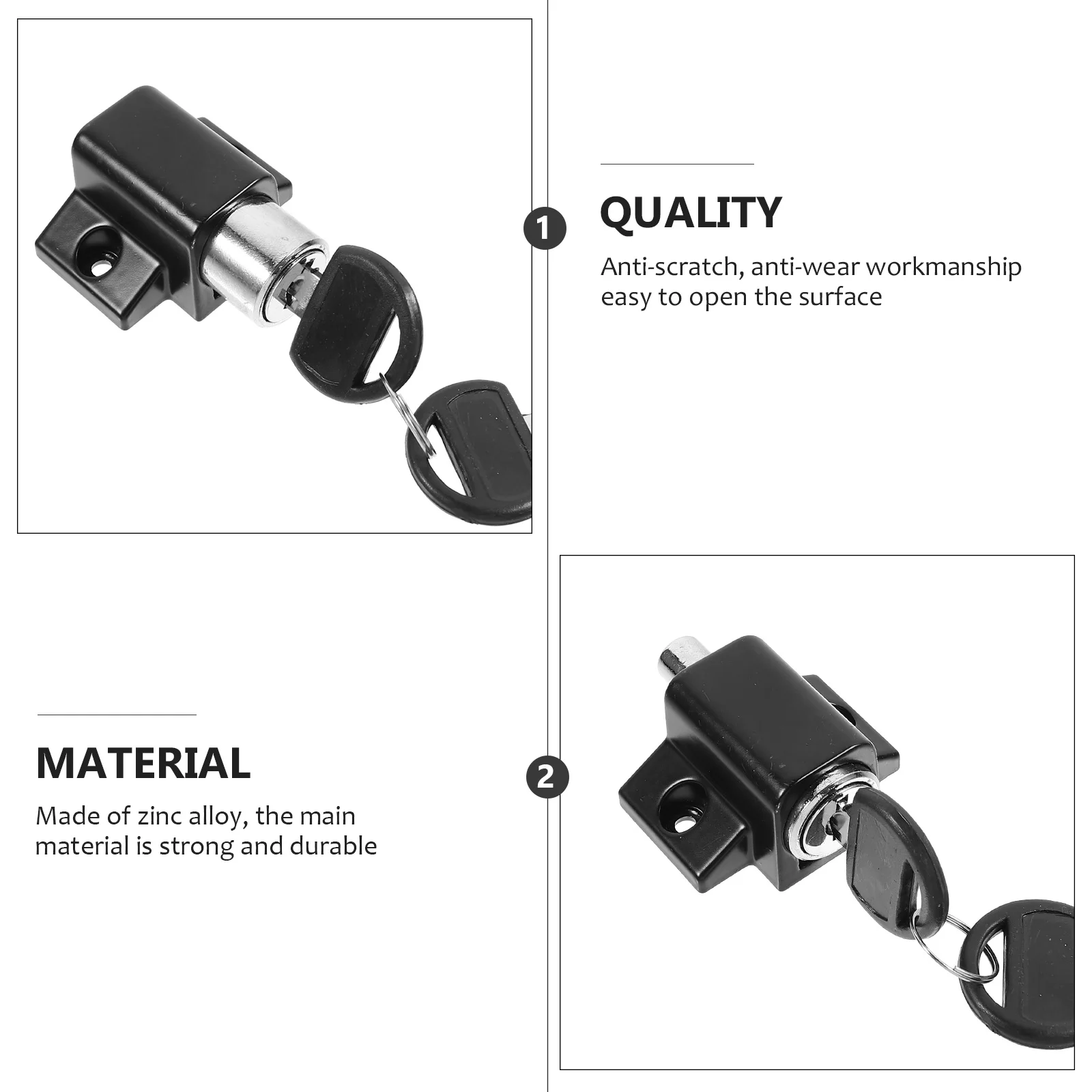 Window Lock Limiter Safety Push Type Stopper for Slide Childproof Locks Sliding Door Black Windows