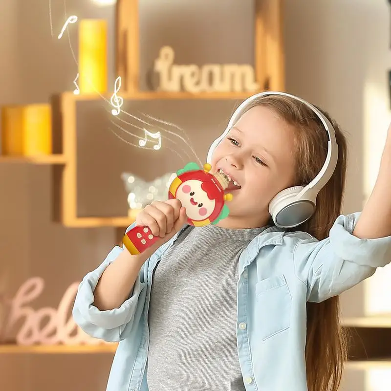 Wireless Microphone For Kids Children's Echo Toy Mics For Music And Singing Early Educational Toy With Soft Lighting Effects For