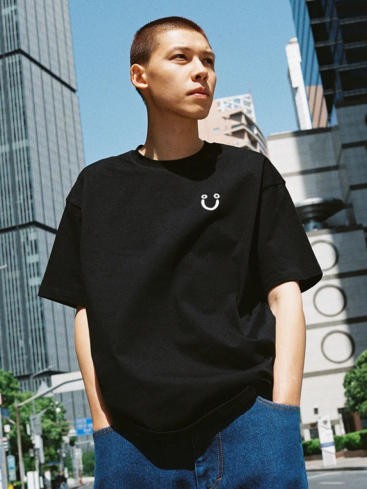 

Футболка Polar Skate Co Happy Sad Tee Creative Smiling Crng Sports T-irt ex ort Sve, повседневная хлопковая футболка для пар