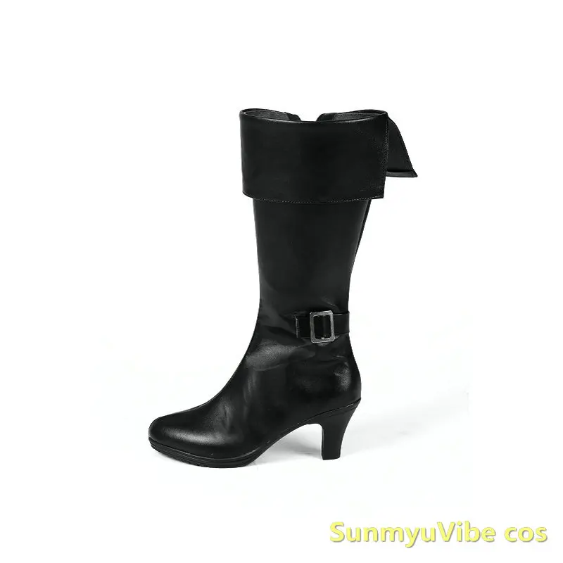 zapatos-de-cosplay-de-ada-wong-botas-negras