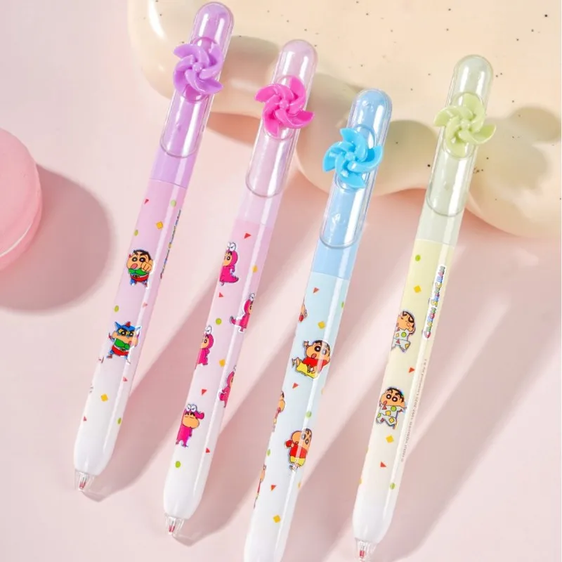 4/16 قطعة لطيف تلوين شين طاحونة تحول قلم محايد اللون الكرتون 0.5 الأسود قلم توقيع طالب الصحافة القلم القرطاسية هدية #2