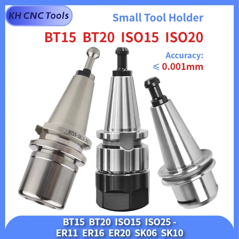 

Мини-держатель инструмента BT15 BT20 ISO15 ISO20 ISO25 - SK06 SK10 ER11 ER16 35MS BT ISO для шпинделя, держатель инструмента для ЧПУ, гравировально-фрезерный станок