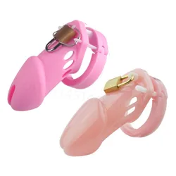 Male Chastity Device with Penis Ring Cock Cages Men Virginity Lock Chastity Lock Belt Cock Ring Adult Game Products Sex Toy 18+