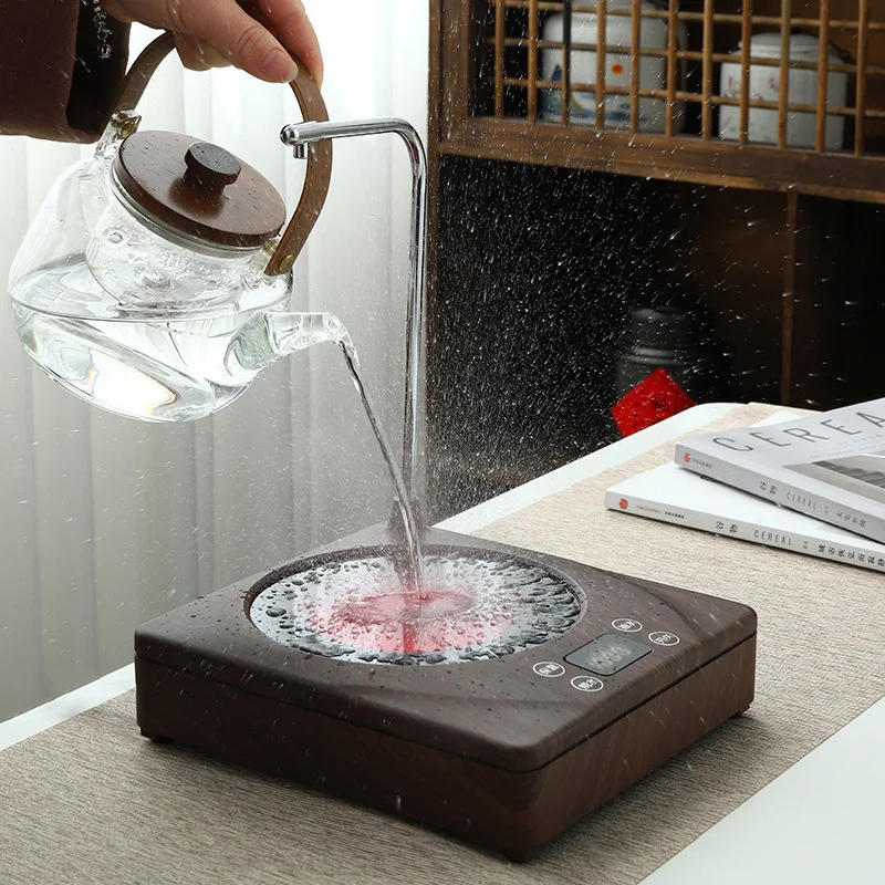 Estufa eléctrica de 1000W, calentador de agua con placa caliente, fabricante de té, tetera, dispensador automático de agua, 220V