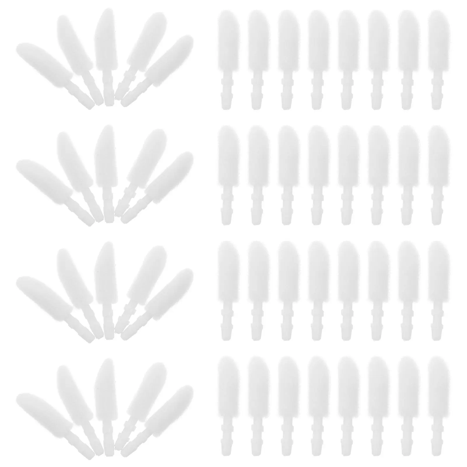 

300pcs Replacement Heads Supple Disposable Salon Home Use Lip Brush Heads Gloss Makeup Supplies Brush Accessories