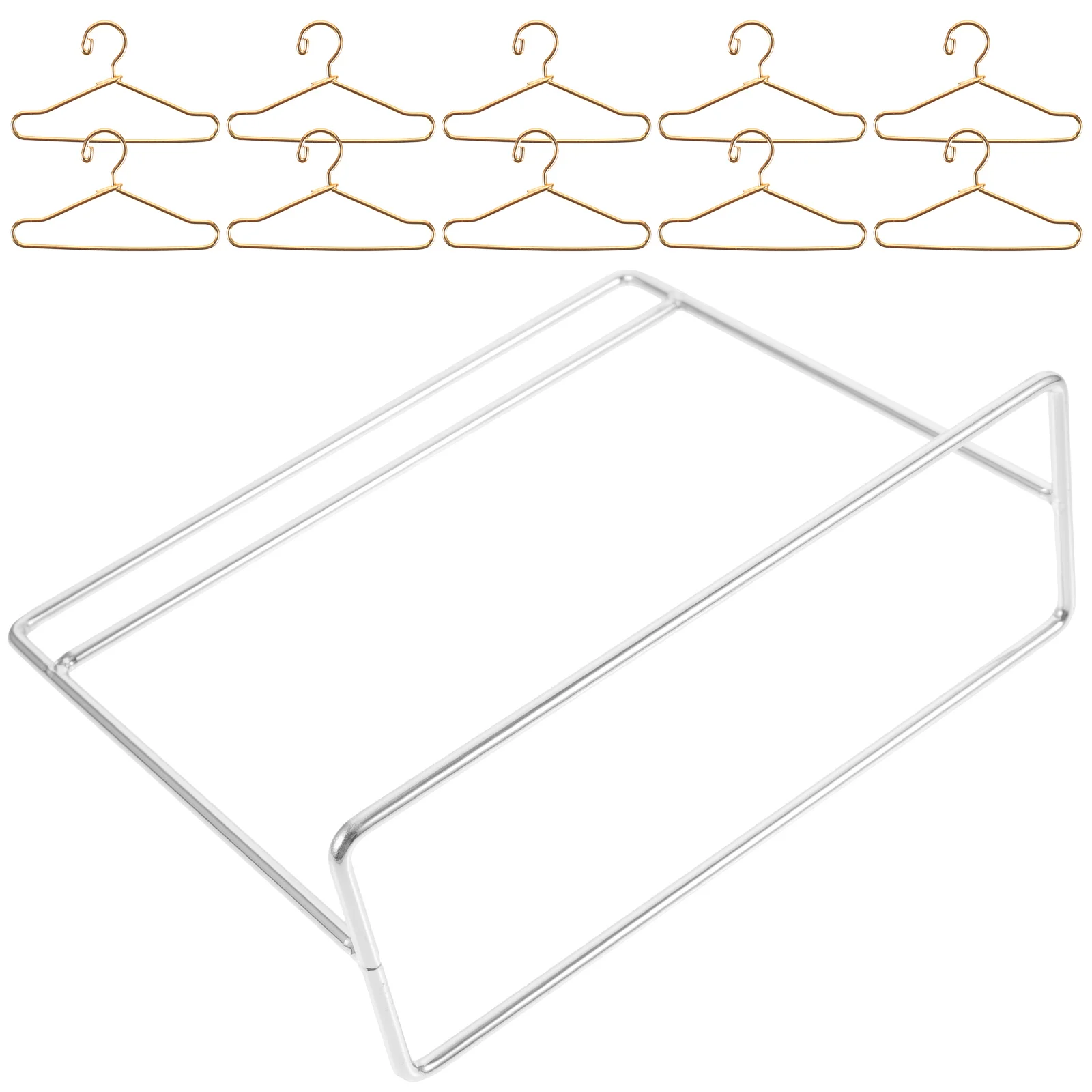 

Мини-вешалка для одежды и платье, пальто, детские вешалки, игрушка, офисный декор для женщин, стол, железная одежда, сухая детская одежда