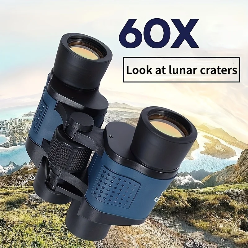 Binoculars 60X60 Long Range Bak4 Prism HD High Power Telescope Optical Glass Lens Hiking Travel Portable for Hunting Sport Scope