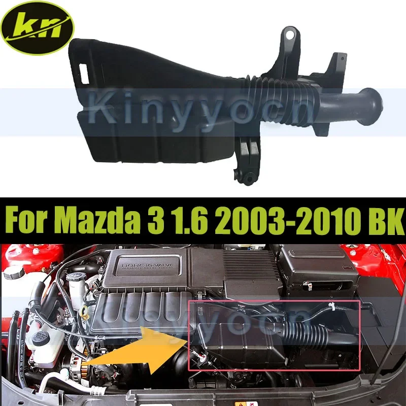 

Car Engine Intake Hose Fresh Air Duct For Mazda 3 1.6 2003-2010 BK Air Cleaner Hose