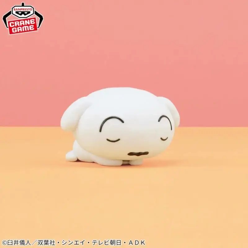 In Stock Bandai Banpresto Original CRAYON SHINCHAN Fluffy Puffy Shiro Waniyama San Figure Ornaments Collect Anime Characters