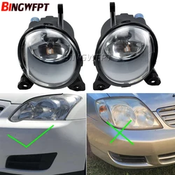 2pcs Fog Lights For Toyota Corolla 2004-2007 Fog Lamp Assembly Headlights Only for European Version Lamp Cover Frame