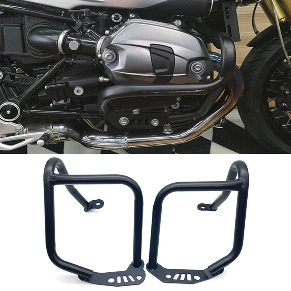 

Motorcycle Front Crash Bar Frame For BMW R NINE T RNINET R9T 2014-2016 2018 Engine Protection Guard Bumper Protector Accessories