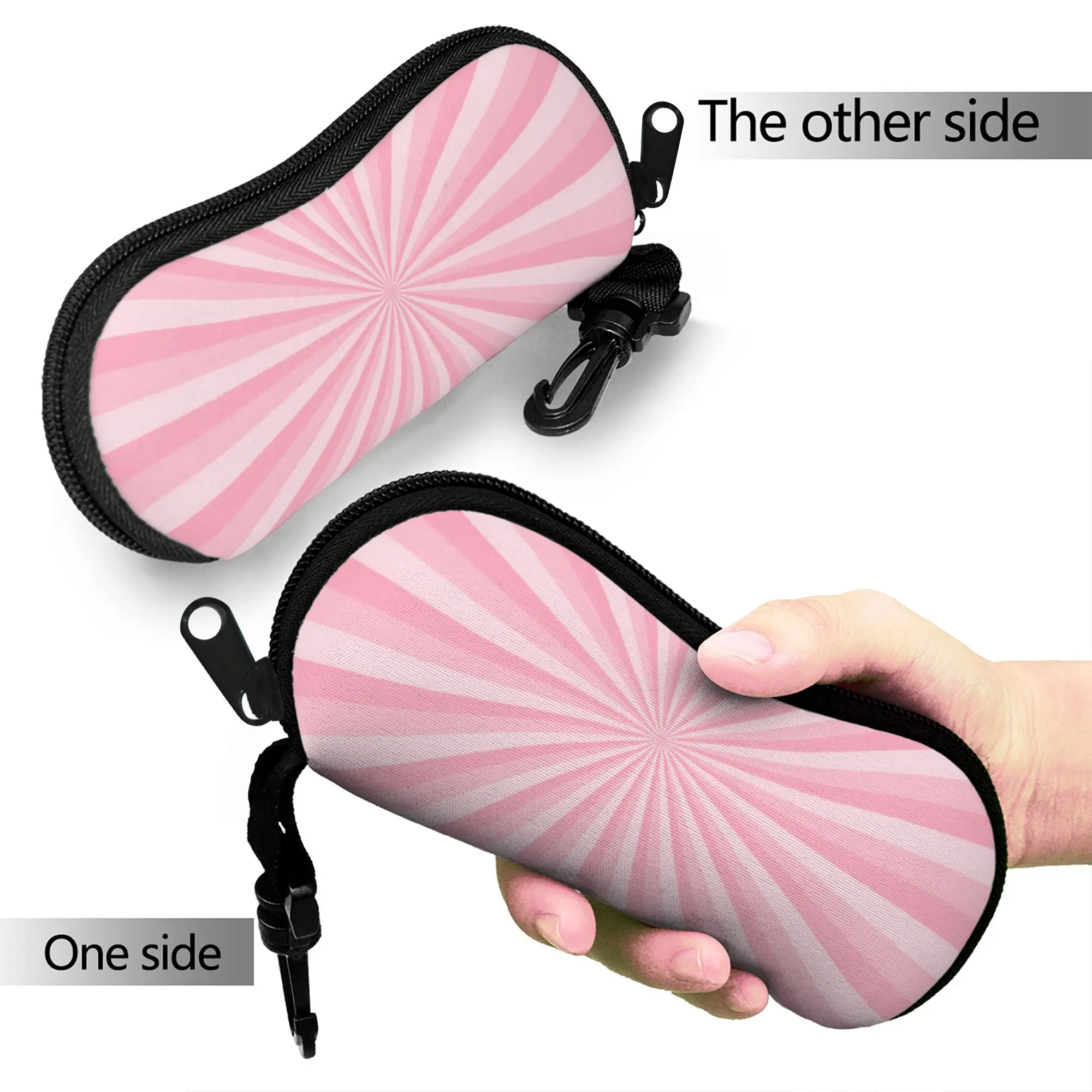 Abstract Swirl Disorder Glasses Case Men Women  Sunglasses Pouch Fashion Print Eyewear Box Convenient Glasses Box