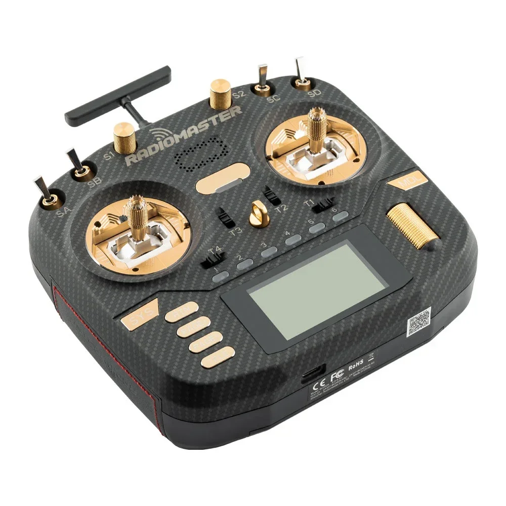 RadioMaster Boxer Max Version With CNC AG01 Hall Gimbals Carbon Fiber ExpressLRS 2.4G 16ch Transmitter Remote Control view 3