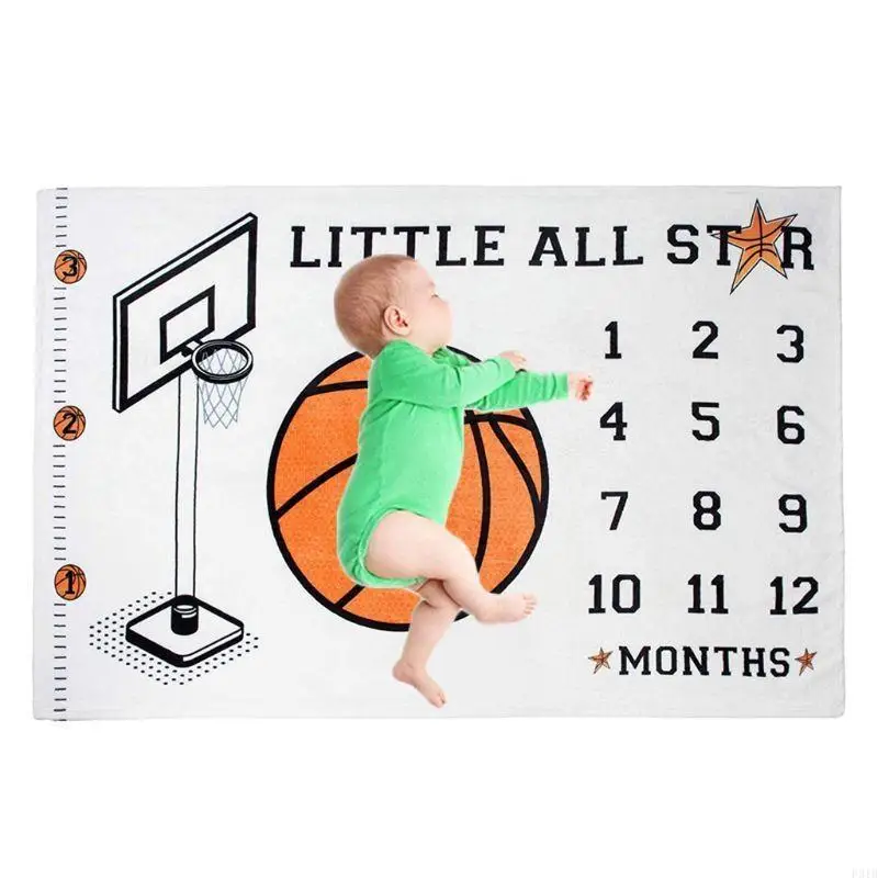 طفل بنين سجل شهري النمو معلم بطانية الوليد التصوير الدعائم الأطفال صور لخلفية القماش الإبداعية P31B #4