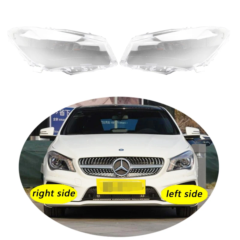 Use For Benz W117 2013-2016 CLA-Class 180 200 Transparent Headlamp Cover Lamp Shade Front Headlight Shell Lampshade Lens shell