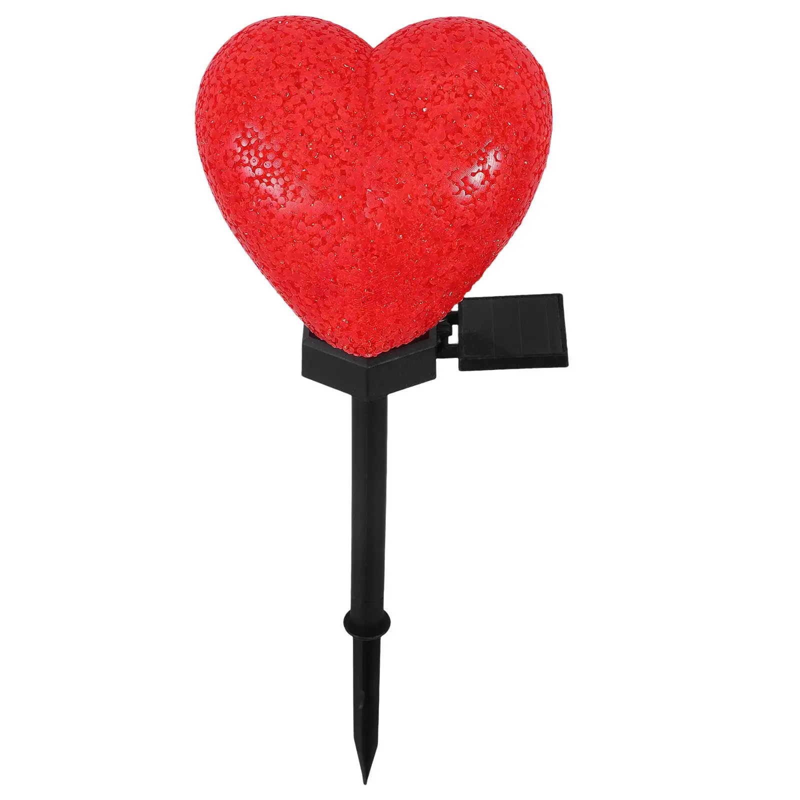 

Solar Heart Shaped Lawn Lights Waterproof Valentine Decorations Romantic Garden Outdoor EVA Steel Craftsmanship