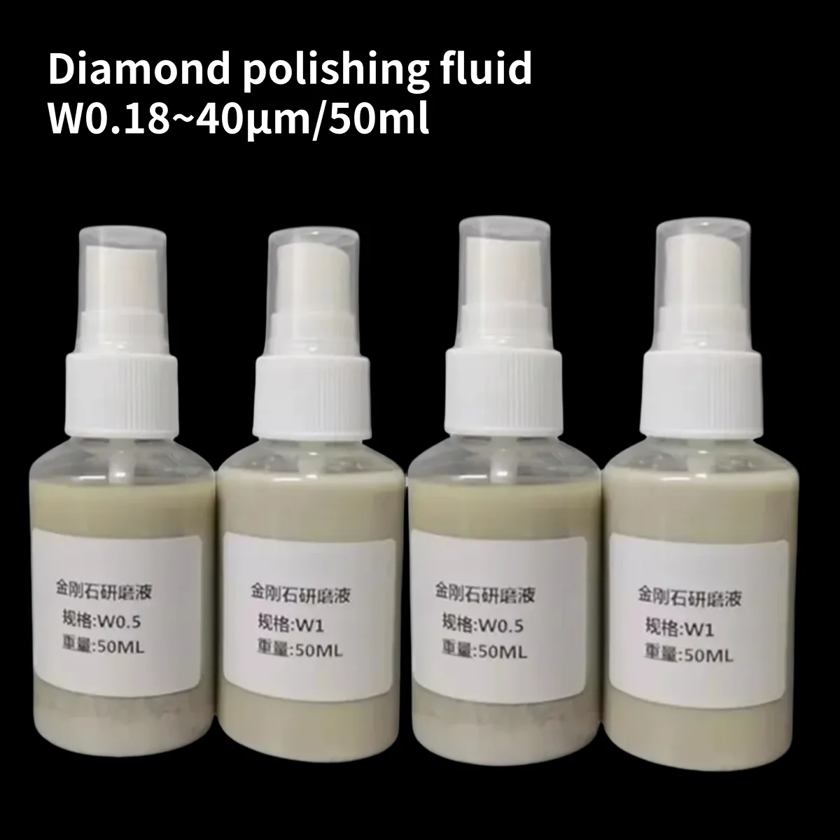 1PCS/50ml Diamond Suspension Grinding Liquid 0.18~40 um Metallographic Analysis Polishing Fluid Metal Jewelry Brightener Liquid