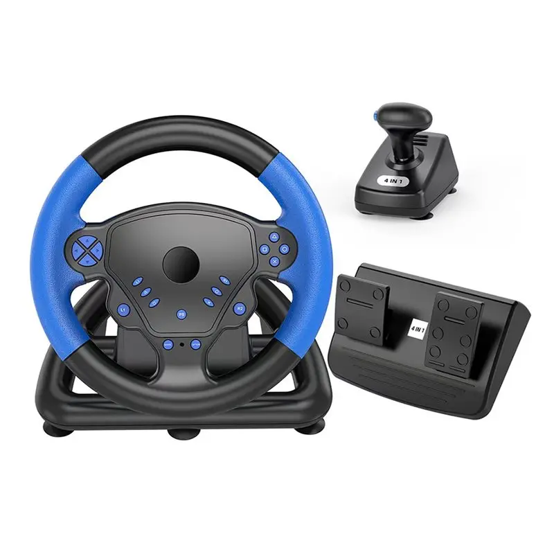 

【BRILLIANT 】For PS4 Game Controller 4-In-1 Racing Steering Wheel For PC/Android/For PS3 Compatibility