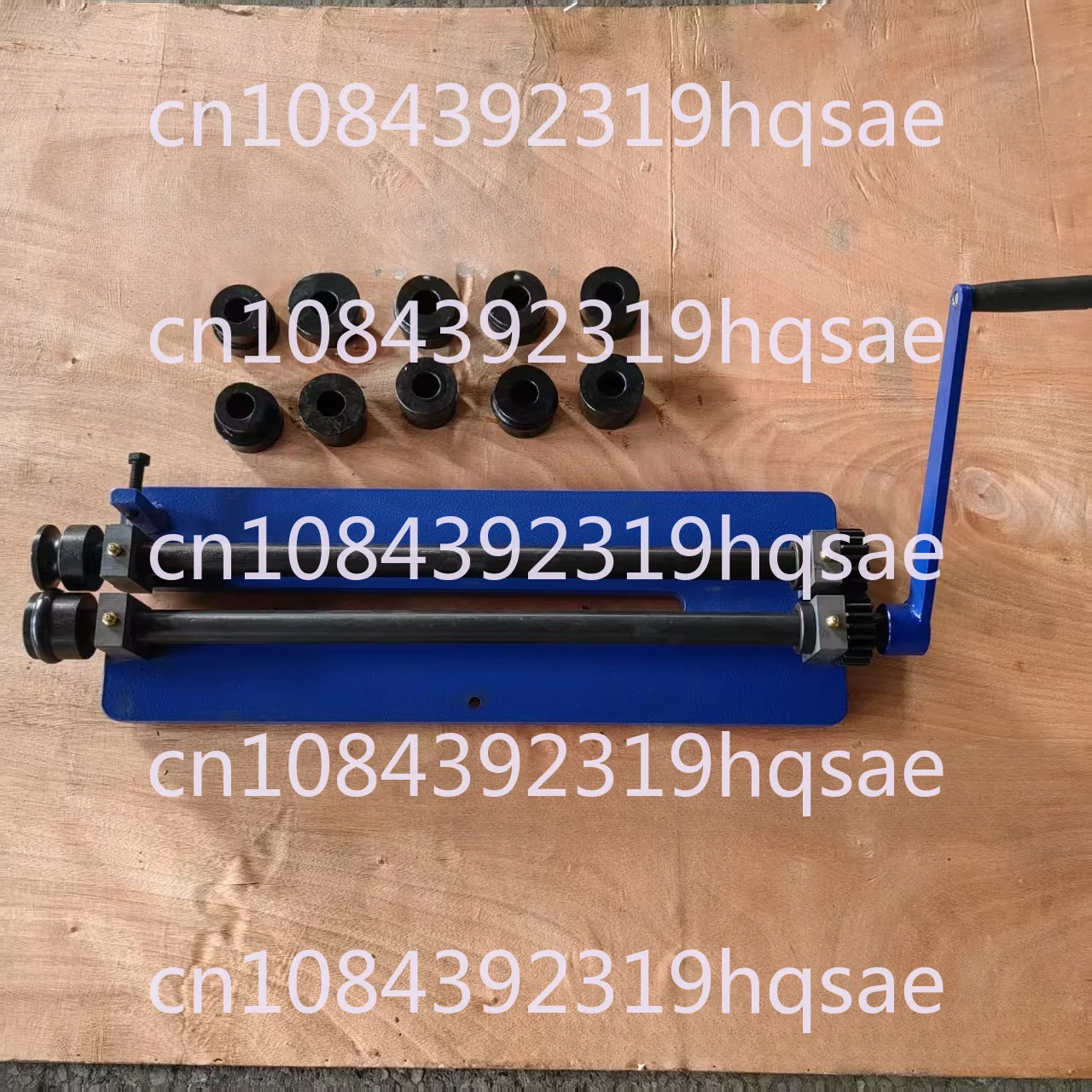Roller Bending Machine 18Inch Sheet Metal Bead Roller with 6 Sets Dies for Producing Strengthening Ribs Throat Depth 45.72 Cm